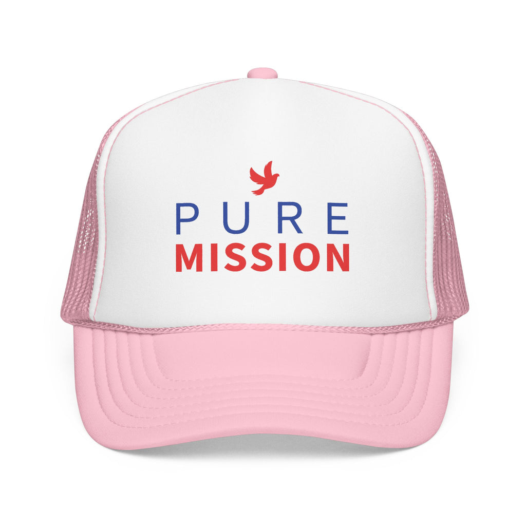 Pure Mission Foam Trucker Hat (Pink)