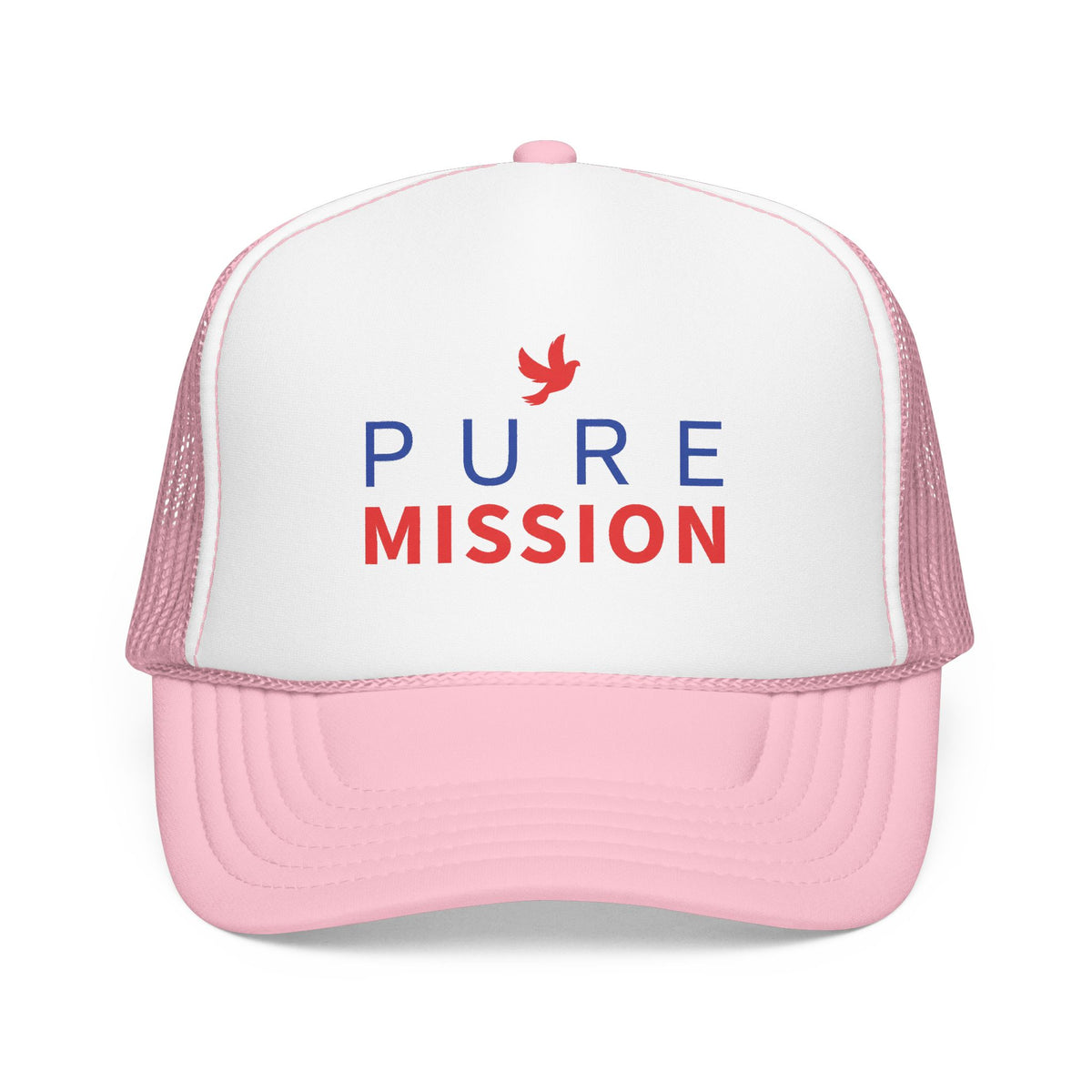 Pure Mission Foam Trucker Hat (Pink)