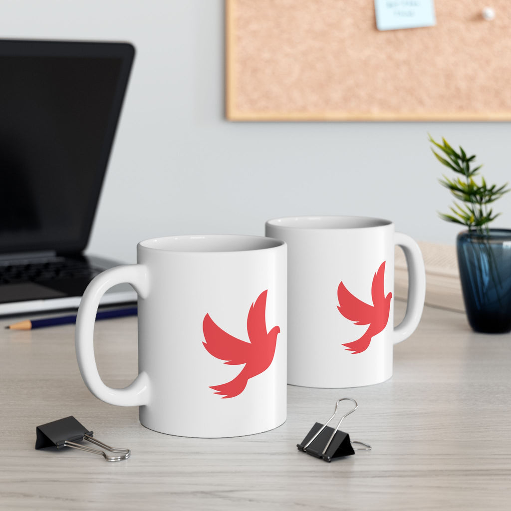 Pure Mission Dove Coffee Mug (White)