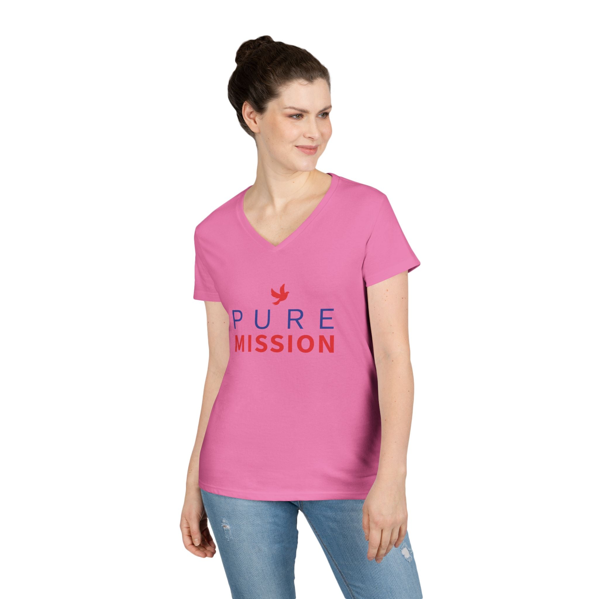Pure Mission Ladies' V-Neck T-Shirt