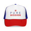 Pure Mission Foam Trucker Hat (Red/White/Royal)