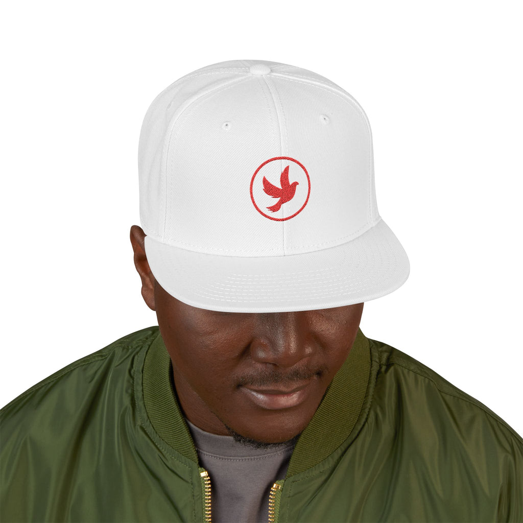 Pure Mission Dove Snapback Flat Bill Hat
