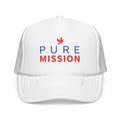 Pure Mission Foam Trucker Hat (White)