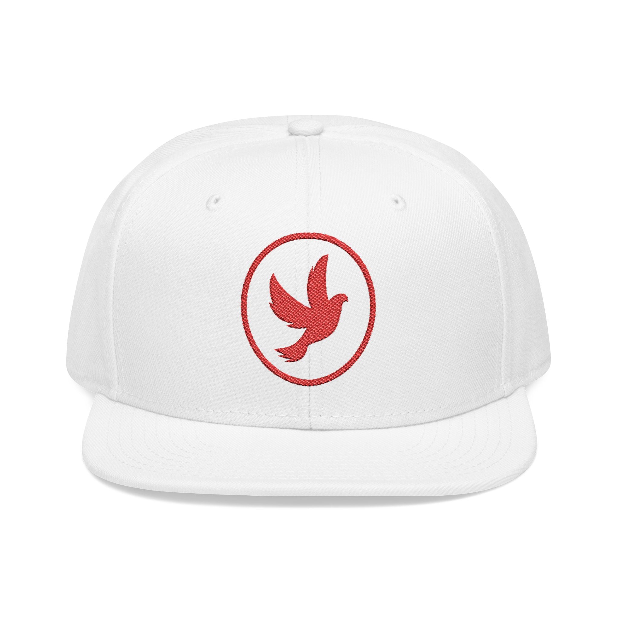 Pure Mission Dove Snapback Flat Bill Hat