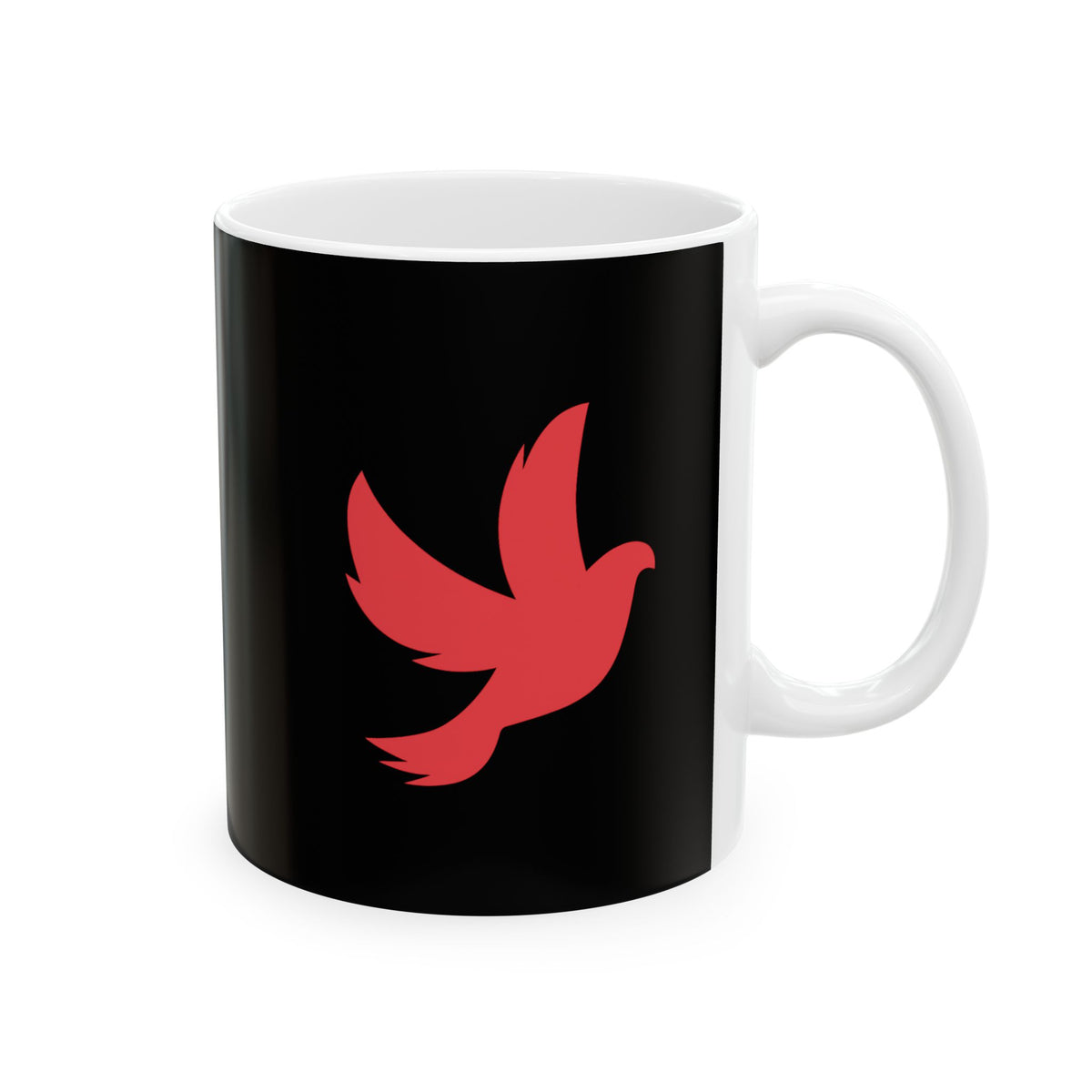 Pure Mission Dove Coffee Mug (Black)